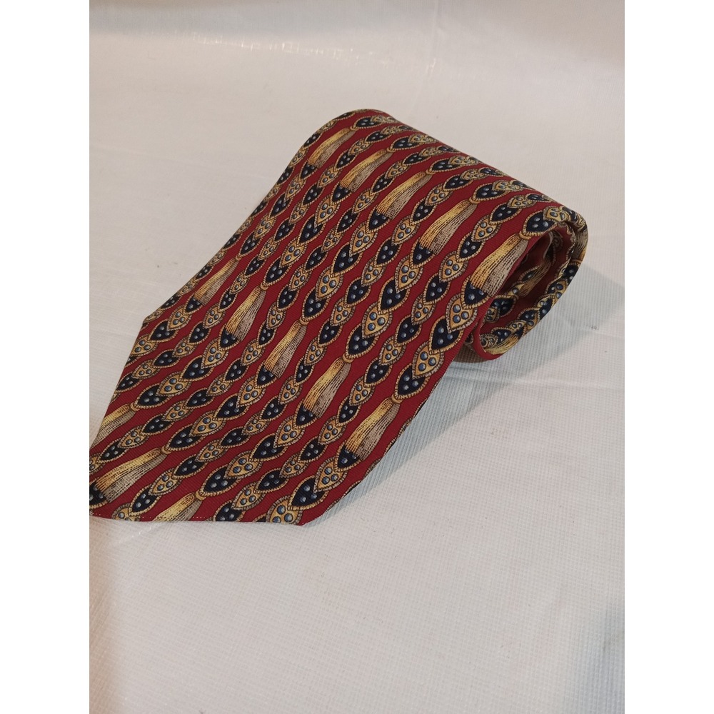 The Metropolitan Museum of Art Masterworks Collection Silk tie Red Gold Blue